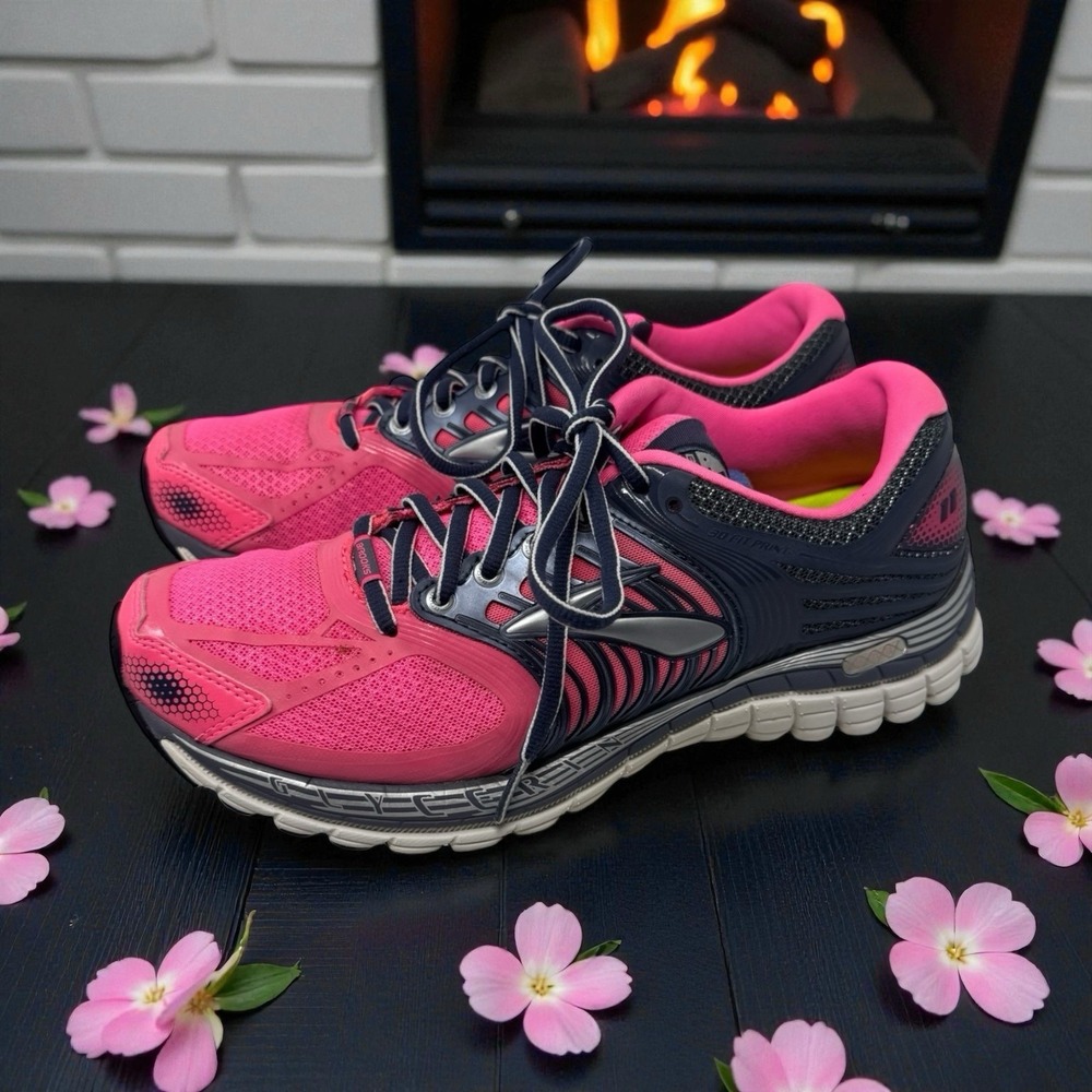 🔥Brooks Glycerin 🩷Women's Running 🤑Shoes Pink Gym Work Out Size 9
